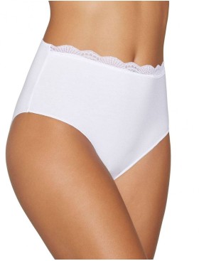 Трусы слипы высокие хлопковые Ysabel Mora 19684 MAXI белый, Цвет: белый, Размеры: M