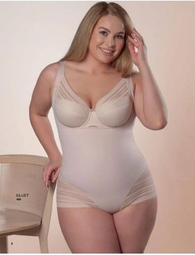 Торсет боди Albina L SILUET 490 серебристый пион, Цвет: серебристый пион, Размеры: L, изображение 6