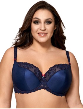 Бюстгальтер полумягкий Ava ELECTRA 1881 PU, Цвет: темно-синий, Размеры: 65E