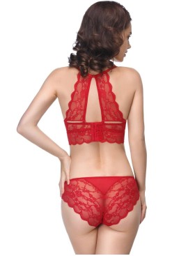 Бюстье с декоративной спинкой Mioocchi WANDA 7511 fuoco, Цвет: fuoco (красный), Размеры: 70C, изображение 5