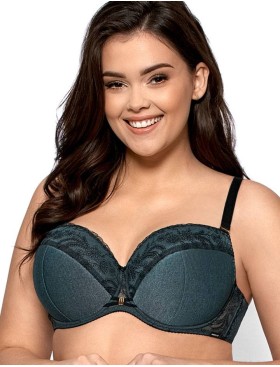 Бюстгальтер балконет Nipplex AGNES U, Цвет: зеленый, Размеры: 65H