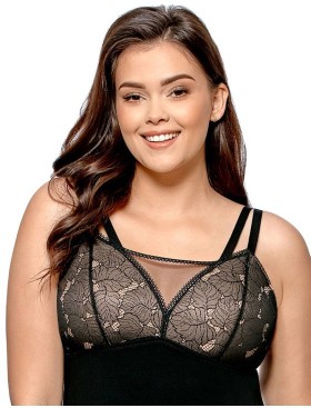 Сорочка с уплотненными чашками Nipplex AMANDA, Цвет: черный, Размеры: 2XL, изображение 3