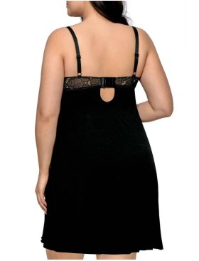 Сорочка с уплотненными чашками Nipplex AMANDA, Цвет: черный, Размеры: 2XL, изображение 2