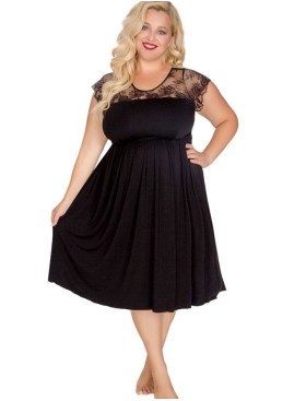 Сорочка для пышной груди Akcent 530, Цвет: черный, Размеры: 5XL