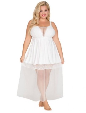 Сорочка для пышной груди Akcent 537 экрю, Цвет: экрю, Размеры: 5XL