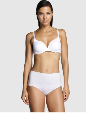 Трусы слипы высокие хлопок JANIRA MAXI PERFECT DAY COTTON 1031390 blanco, Цвет: blanco (белый), Размеры: M, изображение 3