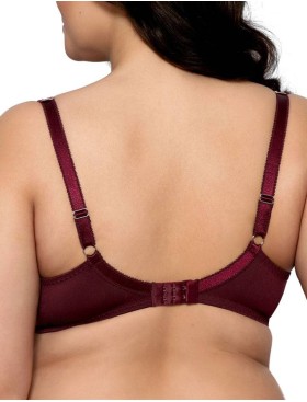 Бюстгальтер балконет Nipplex BENITA U, Цвет: бургундское вино, Размеры: 70I, изображение 2