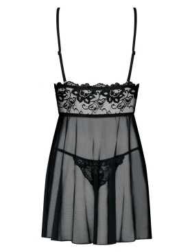 Бэби-долл Obsessive IDILLIA BABYDOLL, Цвет: черный, Размеры: S/M, изображение 4