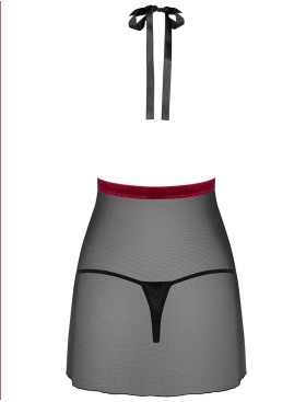 Соблазнительный бэби-долл + стринги Obsessive ROSSITA BABYDOLL, Цвет: черный, Размеры: L/XL, изображение 4