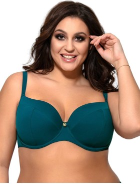 Верх купальника с поролоновой чашкой Ava SK13 U изумруд, Цвет: изумруд, Размеры: 80C, изображение 3