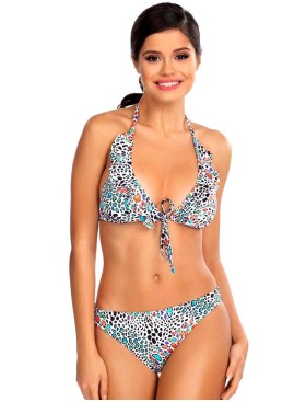 Раздельный купальник халтер Lorin L1120/1, Цвет: мультиколор, Размеры: S