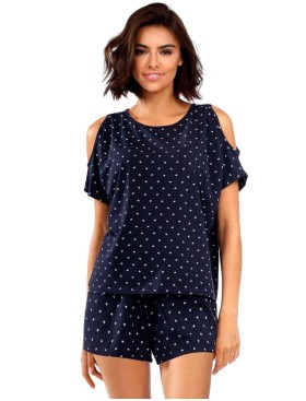 Домашний комплект с шортами Lorin P1536, Цвет: темно-синий, Размеры: M