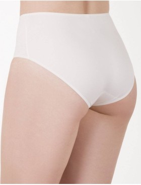 Высокие трусы слипы Milavitsa 260140 приглушенно-белый, Цвет: приглушенно-белый, Размеры: 2XL, изображение 2