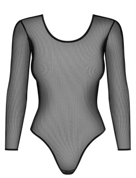 Полупрозрачное боди Obsessive B123 TEDDY, Цвет: черный, Размеры: S/M, изображение 3