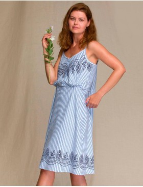 Легкий сарафан Key LND 313 A21, Цвет: синий/белый, Размеры: M, изображение 2
