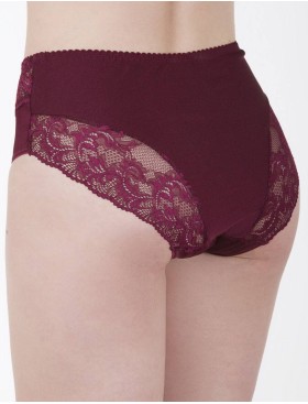 Трусы слипы Simona M 035/30 бордовый, Цвет: бордо, Размеры: M, изображение 2