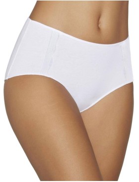 Трусы слипы из хлопка Ysabel Mora MIDI PANTY 19683 белый, Цвет: белый, Размеры: M