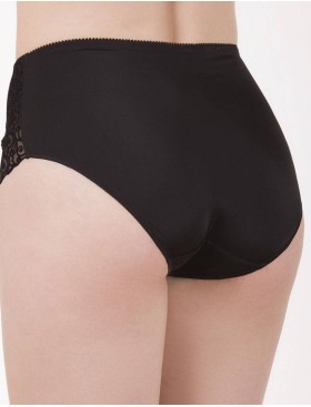 Высокие трусы слипы Elli 420 бархат черный, Цвет: бархат черный, Размеры: L, изображение 2