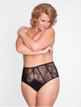 Трусы слипы высокие Akcent SIZE PLUS 008, Цвет: черный, Размеры: 2XL, изображение 3