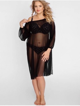 Туника пляжная Akcent 3, Цвет: черный, Размеры: S/M, изображение 2