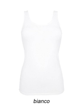 Майка хлопковая на широких бретелях Cotonella GD009 L_ALTRA bianco, Цвет: bianco (белый), Размеры: M, изображение 3