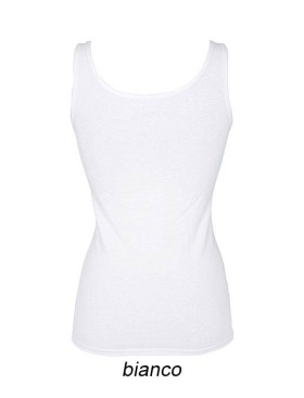 Майка хлопковая на широких бретелях Cotonella GD009 L_ALTRA bianco, Цвет: bianco (белый), Размеры: M, изображение 4