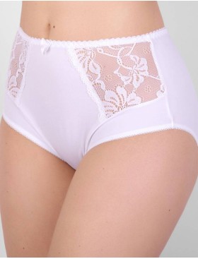 Высокие трусы слипы Elli 621 белый, Цвет: белый, Размеры: XL