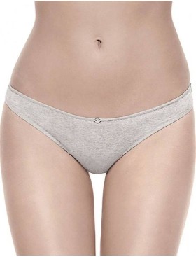 Трусы бразилиана хлопковые Infiore SMART 870 HIP BRASILIANA grigio melange, Цвет: grigio mel (серый), Размеры: M