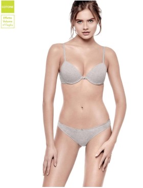 Трусы слипы хлопковые Infiore SMART 871 POP SLIP grigio melange, Цвет: grigio mel (серый), Размеры: M, изображение 3