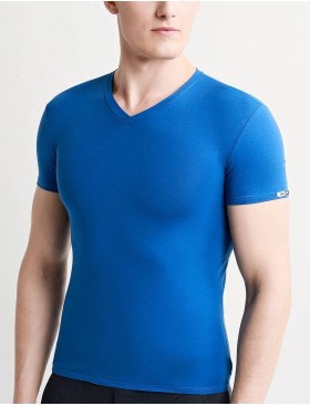 Футболка с треугольным вырезом Jolidon M17BL blue, Цвет: blue (синий), Размеры: M, изображение 4