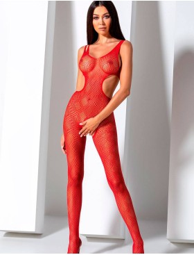 Эротический комбинезон сетка Passion BS 085 red, Цвет: красный, Размеры: S/M, изображение 2