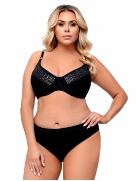 Раздельный купальник с мягкой чашкой Lorin L3079/1 BIG черный, Цвет: черный, Размеры: 90G
