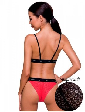 Соблазнительный комплект Passion GLAMISS SET black, Цвет: черный, Размеры: L/XL, изображение 2