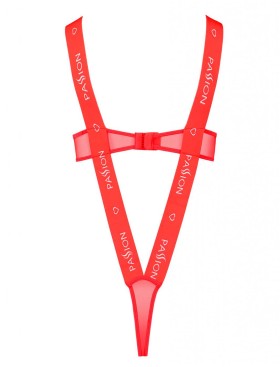 Дерзкое боди Passion KYOUKA BODY red, Цвет: красный, Размеры: 2XL/3XL, изображение 3