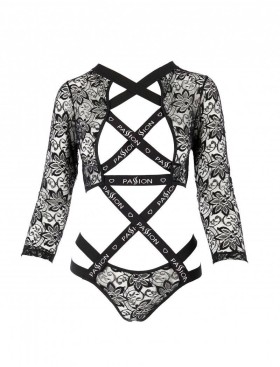 Эротическое боди Passion LETICIA BODY, Цвет: черный, Размеры: S/M, изображение 3