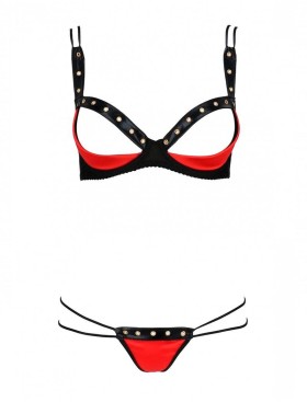 Сексуальный комплект Passion MIDORI SET red, Цвет: красный, Размеры: L/XL, изображение 3