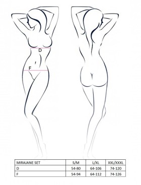 Сексуальный комплект Passion MIRAJANE SET, Цвет: черный, Размеры: 2XL/3XL, изображение 5