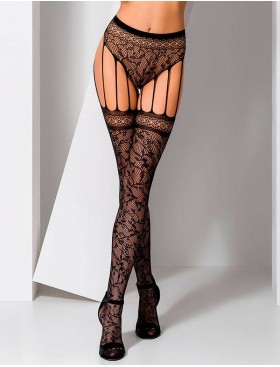 Сексуальные колготки Passion S 003 black, Цвет: черный, Размеры: S/M