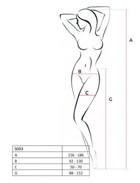 Сексуальные колготки Passion S 003 red, Цвет: красный, Размеры: S/M, изображение 3