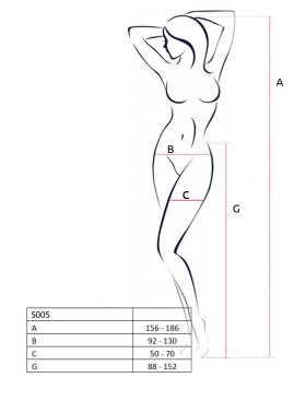 Сексуальные колготки Passion S 005 red, Цвет: красный, Размеры: S/M, изображение 3