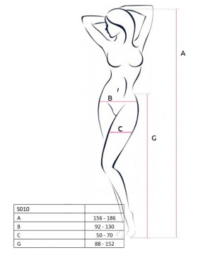 Сексуальные колготки Passion S 010 red, Цвет: красный, Размеры: S/M, изображение 3