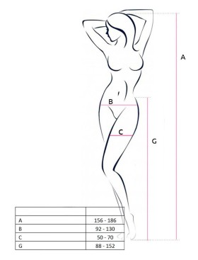 Сексуальные колготки Passion S 015 white, Цвет: белый, Размеры: S/M, изображение 3