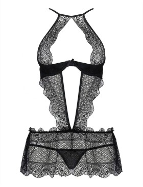 Сексуальная сорочка Passion YONA CHEMISE, Цвет: черный, Размеры: 2XL/3XL, изображение 3