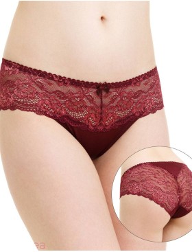 Трусы слипы биколор Simona M 045 бордо-роза, Цвет: бордо-роза, Размеры: L