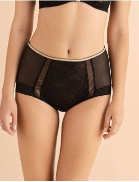 Трусы слипы высокие Alles CHIARA GOLD classic черный, Цвет: черный, Размеры: M