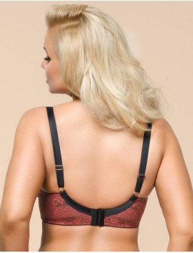 Кружевной полумягкий бюстгальтер Alles GOJI PU, Цвет: розовый, Размеры: 75F, изображение 2