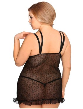 Сексуальная сорочка Gorgeous plus size TAMARA, Цвет: черный, Размеры: XL/2XL, изображение 2