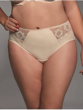 Трусы слипы миди Kris Line FORTUNA COFFEE briefsmidi, Цвет: телесный, Размеры: 4XL