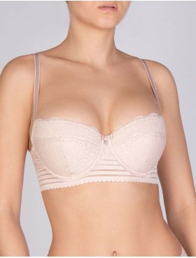 Бюстгальтер балконет пуш-ап VOVA PAOLA V48430 серебристый пион, Цвет: серебристый пион, Размеры: 80D, изображение 4