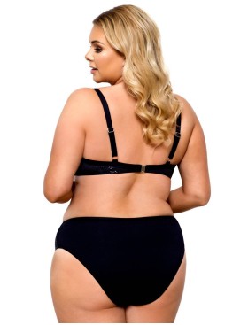 Черный купальник с уплотненной чашкой Lorin L2330/1 BIG, Цвет: черный, Размеры: 75G, изображение 2